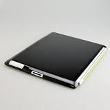 Apple社製Smart cover対応 iPad2 ハードケース（ブラック）保護フィルム付 0.95mmの薄さでフィットのハードコートカバー