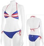 Atlanta Braves Women's Striped String Bikini