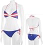 Atlanta Braves Women's Striped String Bikini