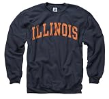 Illinois Fighting Illini Navy Arch Crewneck Sweatshirt