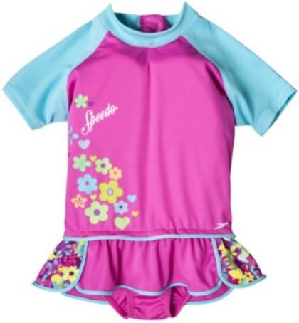 Speedo Toddler Girls Pink Polywog Swimming Suit Swim Trainer Flotation M/L