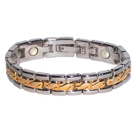 Jima 18kt. Gold Plated Magnetic Men's Bracelet