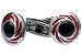 Titanium Cufflinks with Black Onyx & Red Enamel