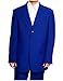 New Men's 3 Button Single Breasted Royal Blue Dress Suit