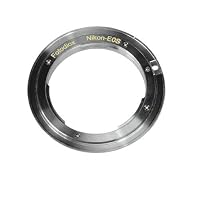Fotodiox Nikon F Lens to Canon EOS Camera Mount Adapter for Canon EOS 1d,1ds,Mark II, III, 5D, 5D Mark II, 10d, 20D, 30D, 40D, 50D, Rebel x1i, xt, xti, xs, xsi 300D, 350D, 400D, 450D, 500D, 1000D