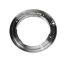 Fotodiox Nikon F - Canon EOS Adapter for Canon EOS 1d,1ds,Mark II, III, 5D, 20D, 30D, 40D, 50D, Rebel xt, xti, xs, xsi 300D, 350D, 400D, 450D