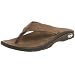 Chaco Womens Leather Flip Sandals, Shiitake, 9 Medium