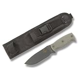 Ontario Afghan Fixed Blade Knife Plain Edge Black
