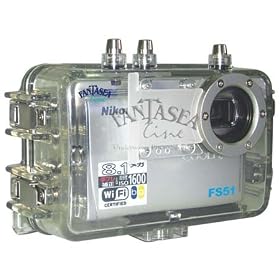 Fantasea FS-51 Underwater Camera Housing for Nikon CoolPix S-50, S-50C, S-51, S-51C, S-52 and S-52C Digital Cameras with DEPP Flood Insurance, Rated Down to 200'