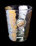 Angel Wings Design - Hand Painted - Collectible Shot Glass - 2 oz. Angel Wings Design - Hand Painted - Collectible Shot Glass - 2 o