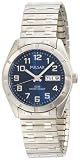 Pulsar Men's PXN149 Expansion-Band Blue Dial Stainless Steel Watch