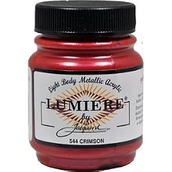 Jacquard Lumiere 2.25oz #544 Crimson Fabric Paint