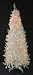 6' Slim Pre-Lit Shimmering White Iridescent Christmas Tree - Multi Lights