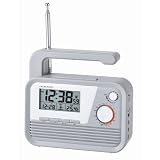 ADESSO(アデッソ) ダイナモラジオ 電波時計 グレー C-6020