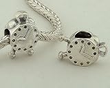 925 Sterling Silver European Style Antique Silver