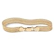 18k Gold over Sterling Silver Mesh Bracelet 7-1/4