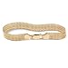 18k Gold over Sterling Silver Mesh Bracelet 7-1/4