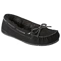 Women's Chaia Suede Moccasin Slippers - Black