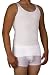 Underworks Mens Compression Body Shirt Girdle Gynecomastia Shirt Medium White