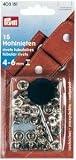 Eigenschaften   / PRYM Hohlniete Messing vernickelt 10 mm 39,167 4-6 mm Klemmber.