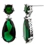 Inspired by Angelina Jolie's Emerald Earrings - Petite Sterling Silver