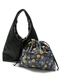 Yukiko Sato * K1AL&D1 Eco Leather look Zen Black 2008 edition of Katty TESAGE tote bags