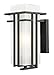 Z-Lite 549S-BK Outdoor Wall Light with Matte Opal shade, Aluminum Frame