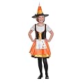 Girls' Candy Corn Witch Costume