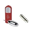 Doc Johnson Velvet Touch Controller/Silver Bullet Waterproof Multi-Speed Red Adult Sex Toy Kit
