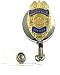Citizenship and Immigration Services Mini Badge Chrome Tone Retractable ID Reel
