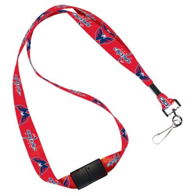 Washington Capitals Detachable Lanyard Key Ring with NHL National Hockey League Sports Team Logos