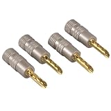 Hama HomeTheatre Bananenstecker-Set ""TUBE"" metallgriffk&ouml;rper bis 2.5 mm&sup2; vergoldet