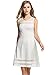HOTOUCH Women's Slim Mesh Patchwork Sleeveless Cocktail Short Flare Dress