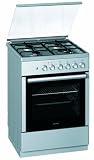 Gorenje EC 67120 AX Elektroherd mit Glaskeramik-Kochfeld / A / 60 cm Breite / 0,79 kWh / 60 L / Aqua- und Eco-Clean