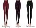 Anmengte Winter Womens Black Warm Velet Stretchy High Waist Elastics Leggings (FBA)