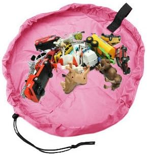 150 cm Pink Large Storage Bags Toys Organizer Portable Children Infant Baby Play Mat Blanket Rug Packing Box for Kids Toys