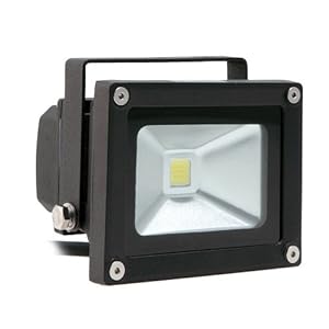 Lighting EVER 10 Watt Outdoor LED Flood Light, 100 Watt Incandescent or Halogen Bulb Replacement, Daylight White
