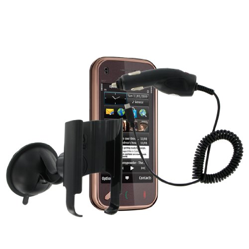 Kit N97SAT Navi-Pack mit Multi oberfl&auml;chen Saughalter und Kfz-Ladeger&auml;t f&uuml;r Nokia N97 schw Preisvergleich