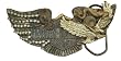 Embellished Harley Davidson Wings Artisan Belt Buckle