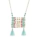 D Exceed Handcraft Multi Layered Colourful Beaded Charms Tassel Pendant Necklaces, 32