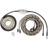 Scosche Revopak4 4-Gauge Revo Series Single Amp Power and Audio Kit (Silver/Black)