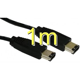 Firewire IEEE 1394 6 pin to 6 pin Cable 1m Lead