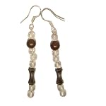 Goshenite Earrings 02 Dangle White Sterling Silver Gemstone Reiki Healing 2.3