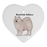 American Eskimo Ornament (Heart)