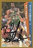 Rolando Blackman Autographed/Hand Signed Basketball Card (Dallas Mavericks) 1992 Fleer #149