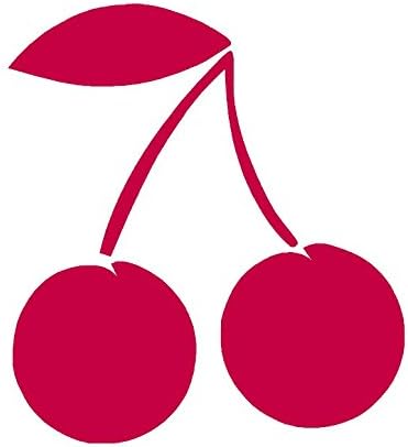 Cherries Cherry - Vinyl Decal Sticker - 5.75" x 6.25" - Red