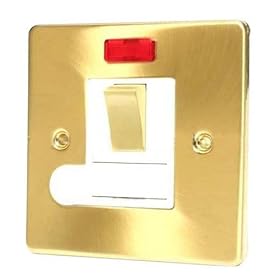 SATIN BRASS SWITCHED SPUR UNIT C419BBW