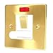 SATIN BRASS SWITCHED SPUR UNIT C419BBW