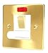 SATIN BRASS SWITCHED SPUR UNIT C419BBW