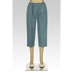 Buy 7oz Stretch Denim Pull On Capri 20 17